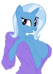  anthrofied big_breasts breasts bust clothed clothing equine female friendship_is_magic horn mammal my_little_pony robe seductive skimpy sofunnyguy solo trixie_(mlp) undressing unicorn 