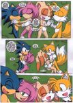  blush bunny_tail canine cream_the_rabbit eyes_closed female fox fox_tail hedgehog holding male mammal miles_prower multiple_tails nude outside sega sonic_(series) sonic_the_hedgehog sonic_x tails text 