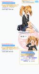  aragaki_hyoko blush highres hisashi_(nekoman) legs orange_hair original pout school_uniform surprise surprised translation_request twintails 