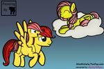  cloud english_text equine father female feral fluttershy_(mlp) friendship_is_magic green_eyes group horse j5furry male mammal mother my_little_pony parent pegasus pony text wings young 