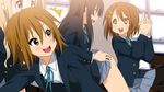  akiyama_mio alternate_hairstyle artist_request ass hirasawa_yui k-on! kanchou kotobuki_tsumugi multiple_girls panties pantyhose school_uniform tainaka_ritsu underwear 