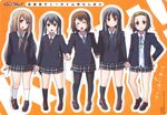  :d ^_^ ^o^ akiyama_mio black_legwear blush brown_hair closed_eyes full_body grey_skirt hairband highres hirasawa_yui k-on! kakifly kotobuki_tsumugi looking_at_viewer miniskirt multiple_girls nakano_azusa open_mouth pantyhose pleated_skirt school_uniform short_hair skirt smile standing tainaka_ritsu 