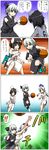  4koma basketball comic highres inaba_tewi konpaku_youmu multiple_girls seren_(staphy) touhou translation_request uniform yagokoro_eirin 