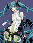  aqua_eyes aqua_hair bad_id bad_pixiv_id hatsune_miku hatsune_miku_(append) koshino_nose long_hair smile solo twintails very_long_hair vocaloid vocaloid_append 