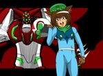  chen crossover getter_robo mecha pilot_suit shin_getter_robo touhou yorutsuta 