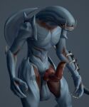  3d_(artwork) absurd_res alien alien_(franchise) balls big_balls big_penis bodily_fluids csol cum digital_media_(artwork) genital_fluids genitals hi_res male penis sex xenomorph 