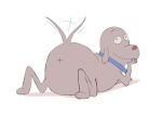  anthro anus canid canine canis collar dog_(robot_dreams) domestic_dog eclipticafusion hi_res looking_back male mammal robot_dreams simple_background sketch solo tail tail_motion tailwag white_background x_anus 