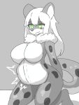 changed_(video_game) dog_teru felid female hi_res mammal pantherine snow_leopard solo vore