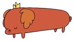  adventure_time canine crown dog eyes_closed female hot_dog_princess 