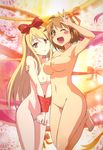  bdsm blonde_hair blush bondage breasts brown_eyes brown_hair female highres kamiigusa_misaki large_breasts long_hair multiple_girls nipples nude nude_filter nyantype photoshop pussy sakura-sou_no_pet_na_kanojo shiina_mashiro short_hair uncensored v wink yuri 