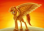  amber_eyes cutie_mark equine feathered_wings female feral friendship_is_magic hair horse inuhoshi-to-darkpen looking_at_viewer mammal my_little_pony orange_hair pegasus pony solo spitfire_(mlp) wings wonderbolts_(mlp) 