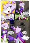  bbmbbf blaze_the_cat cat clothing comic dialog feline female mammal mobius_unleashed outside palcomix sega sonic_(series) text 