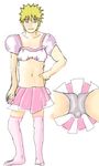  ass blonde_hair crossdressing dress legs panties upskirt uzumaki_naruto 