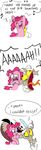  draconequus english_text equine female feral friendship_is_magic horse male mammal mickeymonster musical_note my_little_pony pinkie_pie_(mlp) pony singing text 