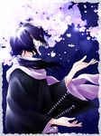  aino_yumeri colorized hakuouki_shinsengumi_kitan highres long_hair male_focus purple_hair saitou_hajime_(hakuouki) solo sword weapon 