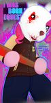  ambiguous_gender anthro anthrofied baseball_bat blood clothing english_text equine friendship_is_magic hair horse hotline_miami jacket mammal mask my_little_pony pink_hair pinkie_pie_(mlp) pony ppdraw solo text 