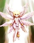  angel_wings blonde_hair blue_eyes digimon digimon_frontier digimon_xros_wars head_wings lucemon wings 