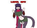  ! 2016 2d_animation 5_fingers alpha_channel animated anthro biped breasts clothing crop_top dancing dipstick_tail domestic_cat english_text eyelashes eyes_closed fangs felid feline felis fur hair hi_res long_tail mammal multicolored_fur multicolored_tail navel open_mouth open_smile pink_nose pink_tongue purple_ears purple_fur purple_hair purple_tail scarf sesame_akane shirt short_hair shorts simple_background skidd smile tank_top text tight_clothing tongue transparent_background two_tone_fur two_tone_tail uberquest white_fur white_tail 