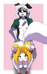  ahegao all_fours animal_ears anthro big_breasts black_fur blonde_hair blue_eyes blush breasts canine canine_ears chalo chest_tuft clothing doggystyle duo ears_down edit eyes_closed feline feline_ears feline_tail female floppy_ears fluffy_tail from_behind fur hair hi_res las_lindas long_hair male mammal open_mouth open_shirt pointy_ears randal_hawthorne sarah_silkie sex shirt shopped straight tongue tuft white_fur white_hair yellow_sclera 