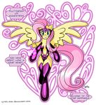  crossover cynos-zilla equine fluttershy_(mlp) friendship_is_magic green_lantern horse my_little_pony pegasus pony ring smile star_sapphires wings 