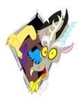  alpha_channel antlers black_hair discord_(mlp) draconequus friendship_is_magic hair horn male mickeymonster my_little_pony plain_background red_eyes solo transparent_background wings 