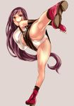  bad_id bad_pixiv_id boots breasts brown_hair dodai_shouji final_fantasy final_fantasy_vii kicking large_breasts legs long_hair panties red_eyes solo thighs tifa_lockhart underwear very_long_hair white_panties 