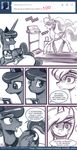  comic crown cutie_mark dialog duo english_text equine female feral friendship_is_magic horn horse john_joseco levitation looking_back magic mammal monochrome my_little_pony pony princess princess_celestia_(mlp) princess_luna_(mlp) royalty signature sweat text tumblr winged_unicorn wings 