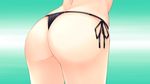  16:9 1girl ass from_behind game_cg guardian_place guardian_place:_do_s_na_imouto_to_3-nin_no_yome highres hips legs simple_background solo standing thighs thong tsurugi_hagane underwear 