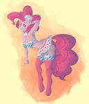  anthro anthrofied anz blue_eyes clothing cutie_mark equine female friendship_is_magic fur hair hat horse legwear looking_at_viewer mammal my_little_pony pink_fur pink_hair pinkie_pie_(mlp) pony simple_background smile solo stockings 