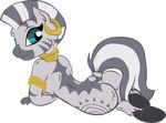  anthro breasts butt ear_piercing equine female feral friendship_is_magic hooves mammal megadrivesonic my_little_pony nude piercing side_boob solo zebra zecora_(mlp) 