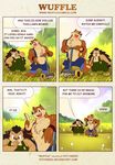  canine comic english_text hedgehog male piti_yindee plain_background puipui text wolf wuffle 