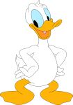  absurd_res alpha_channel anatid anseriform anthro avian beak bird disney donald_duck duck feathers hi_res male nude open_mouth porygon2z smile solo tail tail_feathers white_body white_feathers 