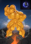  abs absurd_res animatronic anthro avian big_breasts big_muscles bird breasts chicken female five_nights_at_freddy&#039;s five_nights_at_freddy&#039;s_2 galliform gallus_(genus) hi_res huge_muscles hyper hyper_muscles lolitiaowo machine muscular muscular_female phasianid planet robot scottgames solo strength super_strength toy_chica_(fnaf) 