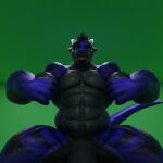  anthro big_muscles big_penis blue_body dergdrister dragon drister_(dergdrister) flexing flexing_bicep flexing_both_biceps genitals huge_muscles huge_penis hyper hyper_genitalia hyper_muscles hyper_penis looking_at_viewer male musclegut muscular mythological_creature mythological_scalie mythology nude penis scalie simple_background solo tongue tongue_out 