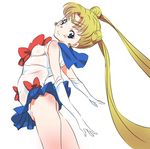  arched_back bishoujo_senshi_sailor_moon blonde_hair blue_eyes blue_sailor_collar blue_skirt blush bow breasts choker double_bun elbow_gloves gloves hair_ornament long_hair looking_at_viewer magical_girl medium_breasts niko_(tama) nipples red_bow sailor_collar sailor_moon sailor_senshi_uniform see-through skirt solo tiara tsukino_usagi twintails white_gloves 