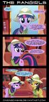  comic cosplay daring_do_(mlp) daringdashie equine female feral friendship_is_magic hair hat horn horse mammal multi-colored_hair my_little_pony pegasus pony purple_eyes purple_hair rainbow_dash_(mlp) twilight_sparkle_(mlp) two_tone_hair unicorn wings 