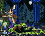  cervine cloth deer dress female kaneshia legwear magicclam mammal moon mountain reclining solo stockings 