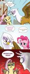  avian beak blue_eyes brown_fur butterfly_knife comic doublewbrothers equine female feral fluttershy_(mlp) friendship_is_magic fur gilda_(mlp) group gryphon hair horse knife mammal my_little_pony one_eye_closed pegasus pink_fur pink_hair pinkie_pie_(mlp) pony tongue tongue_out weapon wings yellow_eyes yellow_fur 