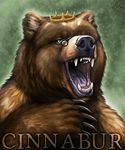  ambiguous_gender badge bear crown darkicewolf eyewear glasses mammal solo 