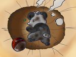  crater death dragon_ball dragonball_z pancham panda parody pokemon pokemon_(game) pokemon_xy voltorb yamcha yamcha_pose 