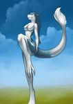  breasts female fen_seiyu invalid_tag latex_(artist) nude rubber sergal shiny solo standing 