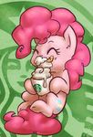  atryl cup cute cutie_mark detailed_background drink equine eyes_closed female feral friendship_is_magic fur hair happy horse mammal my_little_pony pink_fur pink_hair pinkie_pie_(mlp) pony signature solo starbucks tongue tongue_out 