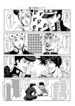  4koma 5boys bad_id bad_pixiv_id comic dio_brando giorno_giovanna greyscale higashikata_jousuke jojo_no_kimyou_na_bouken joseph_joestar_(young) kuujou_jolyne kuujou_joutarou monochrome multiple_boys ryugue translated 