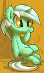  cutie_mark equine female feral friendship_is_magic fur green_fur horn horse invalid_tag lyra_(mlp) lyra_heartstrings_(mlp) mammal my_little_pony pony sitting solo unicorn yellow_eyes 