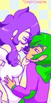  2013 breasts candy child couple ear_piercing equestrianstrumpet eye_contact friendship_is_magic green_hair hair human humanized lipstick lollipop my_little_pony not_furry piercing purple_hair rarity_(mlp) shipping spike_(mlp) young 