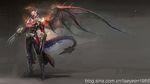  bad_id bad_pixiv_id belt cheng_c claws dragon highres kamen_rider kamen_rider_wizard kamen_rider_wizard_(series) male_focus mask red solo tail wings 