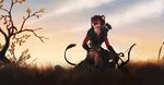  bow_(weapon) clothed clothing feline female hi_res hunter khajiit longbow mammal ranged_weapon reykat sitting solo the_elder_scrolls video_games weapon 