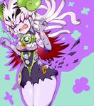  archfiend_heiress between_breasts duel_monster purple_skin solo torn_clothes trick_archfiend wardrobe_malfunction yu-gi-oh! 