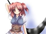  onozuka_komachi red_hair ryokushiki_(midori-ya) scythe solo touhou two_side_up 