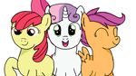  cutie_mark_crusaders_(mlp) equine female feral friendship_is_magic horn horse jbond mammal my_little_pony pegasus pony scootaloo_(mlp) sweetie_belle_(mlp) unicorn wings 